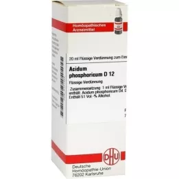 ACIDUM PHOSPHORICUM Diluição D 12, 20 ml