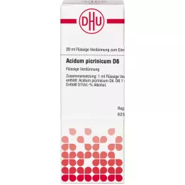 ACIDUM PICRINICUM Diluição D 6, 20 ml