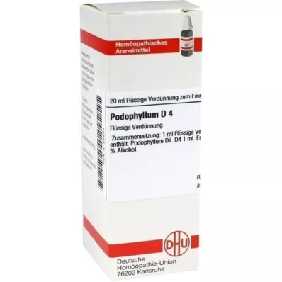 PODOPHYLLUM Diluição D4, 20 ml