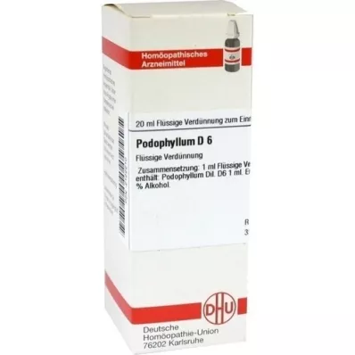 PODOPHYLLUM Diluição D 6, 20 ml