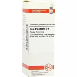 NAJA TRIPUDIANS Diluição D 6, 20 ml