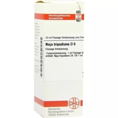 NAJA TRIPUDIANS Diluição D 6, 20 ml
