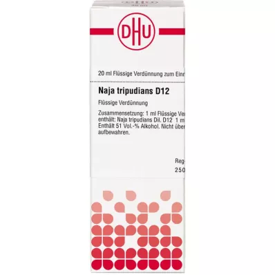 NAJA TRIPUDIANS Diluição D 12, 20 ml