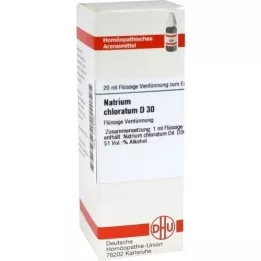 NATRIUM CHLORATUM Diluição D 30, 20 ml