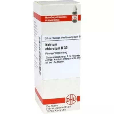 NATRIUM CHLORATUM Diluição D 30, 20 ml NATRIUM CHLORATUM Diluição D 30, 20 ml