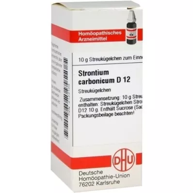 STRONTIUM CARBONICUM D 12 glóbulos, 10 g STRONTIUM CARBONICUM D 12 glóbulos, 10 g
