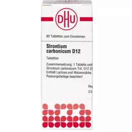 STRONTIUM CARBONICUM D 12 comprimidos, 80 unidades