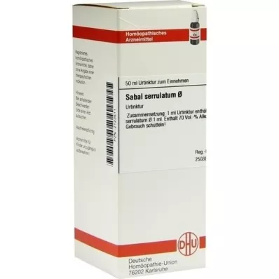 SABAL SERRULATUM Tintura mãe, 50 ml SABAL SERRULATUM Tintura mãe, 50 ml