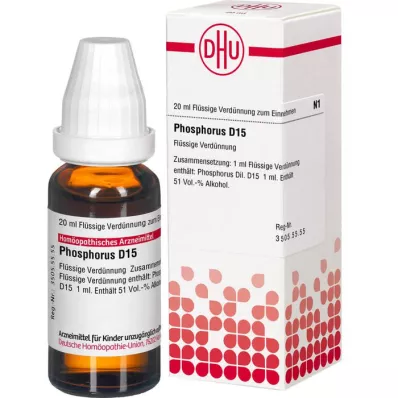 PHOSPHORUS Diluição D 15, 20 ml PHOSPHORUS Diluição D 15, 20 ml