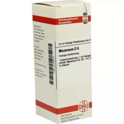 MEZEREUM Diluição D 6, 20 ml MEZEREUM Diluição D 6, 20 ml