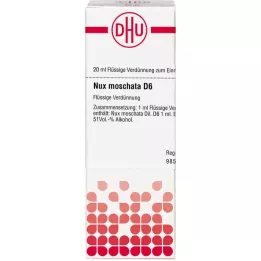 NUX MOSCHATA Diluição D 6, 20 ml