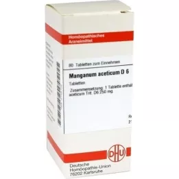 MANGANUM ACETICUM D 6 comprimidos, 80 unidades