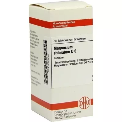 MAGNESIUM CHLORATUM D 6 comprimidos, 80 unidades MAGNESIUM CHLORATUM D 6 comprimidos, 80 unidades