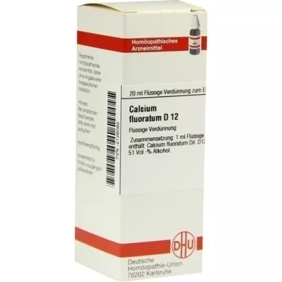 CALCIUM FLUORATUM Diluição D 12, 20 ml CALCIUM FLUORATUM Diluição D 12, 20 ml