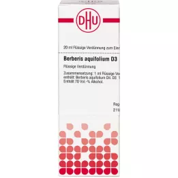 BERBERIS AQUIFOLIUM Diluição D3, 20 ml