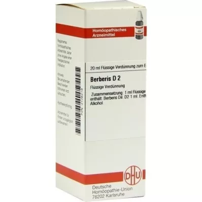 BERBERIS Diluição D 2, 20 ml