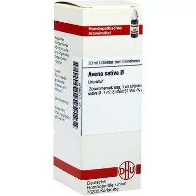 AVENA SATIVA Tintura mãe, 20 ml AVENA SATIVA Tintura mãe, 20 ml