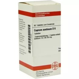 CUPRUM ACETICUM D 6 comprimidos, 80 unidades