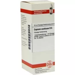 CUPRUM ACETICUM Diluição D 6, 20 ml