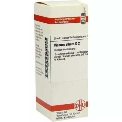 VISCUM ALBUM Diluição D 2, 20 ml VISCUM ALBUM Diluição D 2, 20 ml