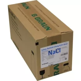 KOCHSALZLÖSUNG Frasco de vidro 0,9%, 10X500 ml