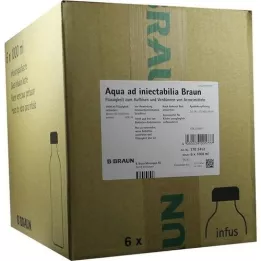 AQUA AD injetáveis com solução de infusão com tampa combinada, 6X1000 ml