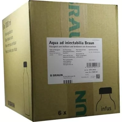 AQUA AD injetáveis com solução de infusão com tampa combinada, 6X1000 ml