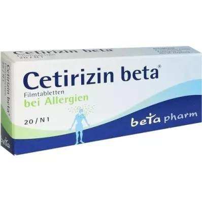 CETIRIZIN comprimidos revestidos por película beta, 20 unidades CETIRIZIN comprimidos revestidos por película beta, 20 unidades
