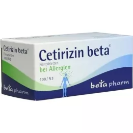 CETIRIZIN comprimidos revestidos por película beta, 100 unidades