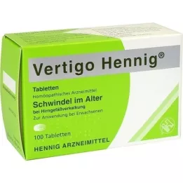 VERTIGO HENNIG Comprimidos, 100 unidades