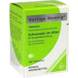 VERTIGO HENNIG Comprimidos, 180 unidades
