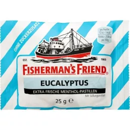 FISHERMANS FRIEND Eucalipto sem pastilhas de açúcar, 25 g