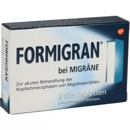 FORMIGRAN Comprimidos revestidos por película, 2 unidades