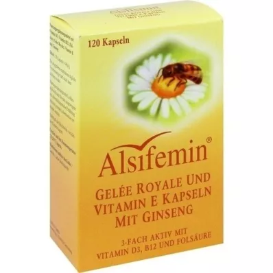 ALSIFEMIN Geleia Real+Vit.E com cápsulas de Ginseng, 120 un ALSIFEMIN Geleia Real+Vit.E com cápsulas de Ginseng, 120 un