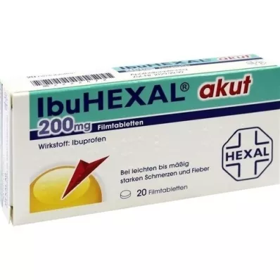 IBUHEXAL agudo 200 comprimidos revestidos por película, 20 unidades