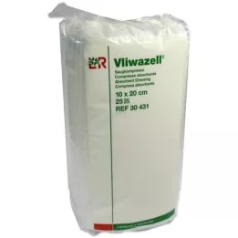 VLIWAZELL Compressas absorventes não estéreis 10x20 cm, 25 peças