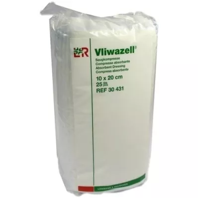 VLIWAZELL Compressas absorventes não estéreis 10x20 cm, 25 peças VLIWAZELL Compressas absorventes não estéreis 10x20 cm, 25 peças