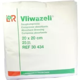 VLIWAZELL Compressas de sucção não estéreis 20x20 cm, 25 peças