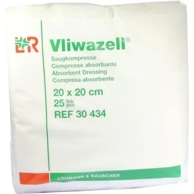 VLIWAZELL Compressas de sucção não estéreis 20x20 cm, 25 peças VLIWAZELL Compressas de sucção não estéreis 20x20 cm, 25 peças
