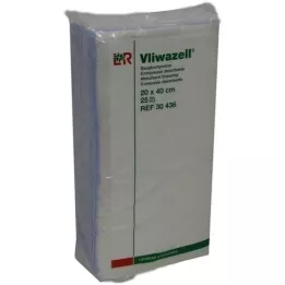 VLIWAZELL Compressas de sucção não estéreis 20x40 cm, 25 peças