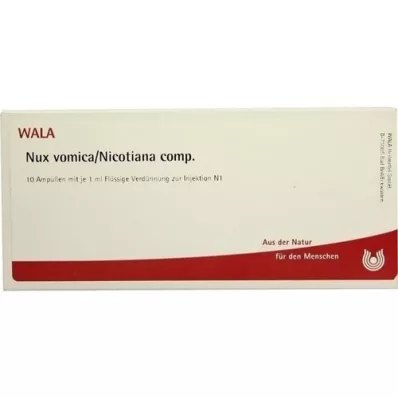 NUX VOMICA/NICOTIANA comp. ampolas, 10X1 ml NUX VOMICA/NICOTIANA comp. ampolas, 10X1 ml