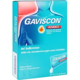 GAVISCON Suspensão Advance de Hortelã-Pimenta, 12X10 ml