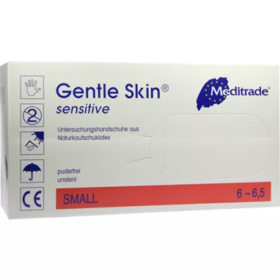 GENTLE SKIN Sensitive U.Hands.Lat.unster.pf tamanho S, 100 peças