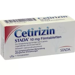 CETIRIZIN STADA Comprimidos revestidos por película de 10 mg, 7 unidades