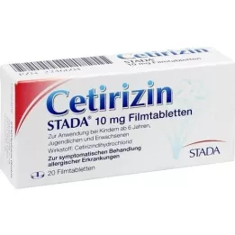 CETIRIZIN STADA Comprimidos revestidos por película de 10 mg, 20 unidades