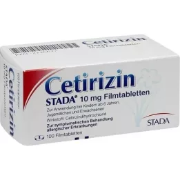 CETIRIZIN STADA Comprimidos revestidos por película de 10 mg, 100 unidades