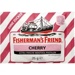 FISHERMANS FRIEND Cereja sem pastilhas de açúcar, 25 g