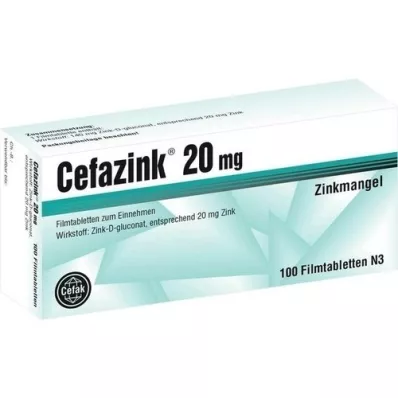 CEFAZINK Comprimidos revestidos por película de 20 mg, 100 unidades CEFAZINK Comprimidos revestidos por película de 20 mg, 100 unidades
