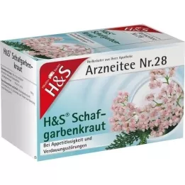 Saco de filtro de chá H&amp;S Yarrow, 20X1,7 g