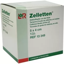 ZELLETTEN Cotonete em rolo não estéril de 4x5 cm, 300 unidades